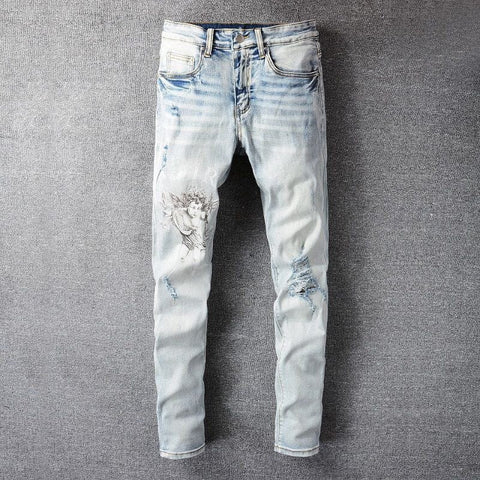 OFF-FAITH MENS DESIGNER JEANS